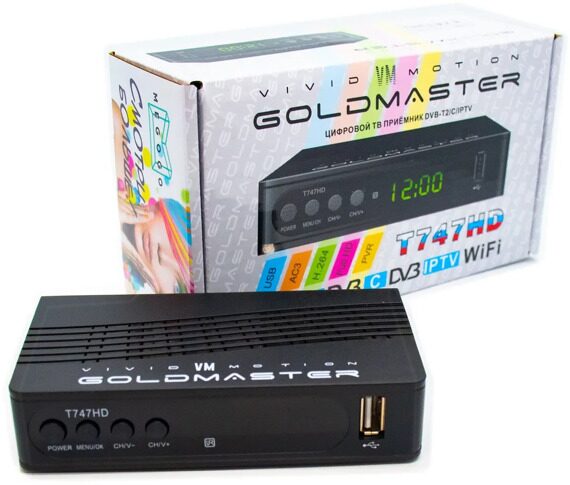 ТВ ресивер GOLD MASTER GM T-747HD